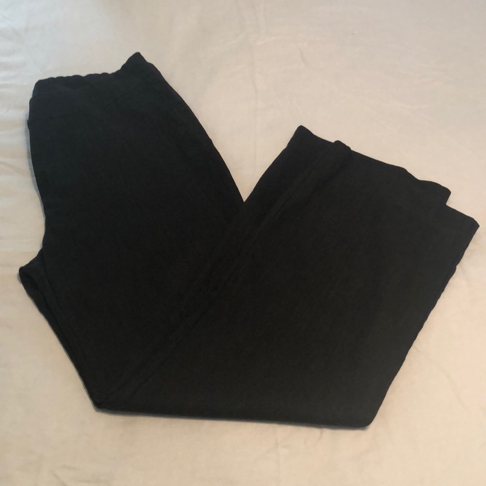 Black linen pants
